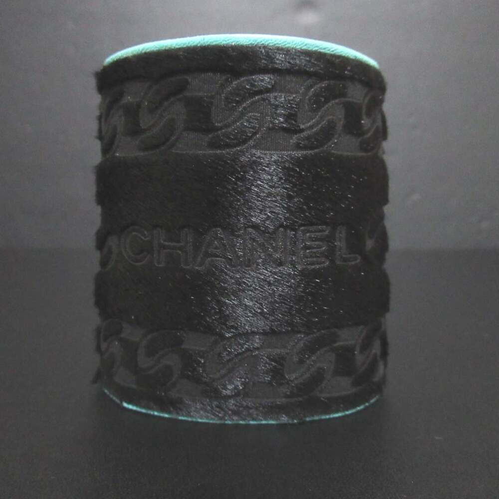 Chanel Bangle Leather Black And Blue #246895C57B